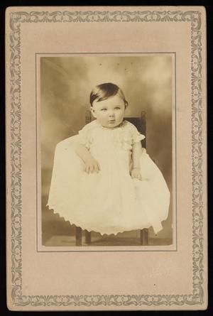 Primary view of object titled '[Portrait of an Unknown Toddler in a Chair]'.