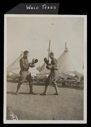 Primary view of object titled '[Boxers at Camp MacArthur]'.