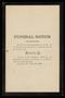 Thumbnail image of item number 1 in: '[Funeral Program for Jennie A. Parker Buckelew, May 26, 1890]'.