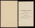 Thumbnail image of item number 3 in: '[Funeral Program for Jennie A. Parker Buckelew, May 26, 1890]'.