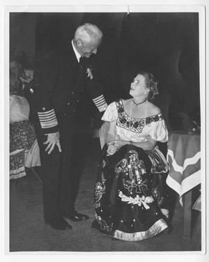 Primary view of object titled '[Chester W. Nimitz and Catherine Nimitz at Fiesta, San Antonio, #2]'.