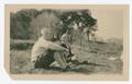 Thumbnail image of item number 1 in: '[Chester W. Nimitz Sits Outside With Kate Nimitz]'.