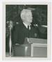 Photograph: [Chester W. Nimitz Giving a Speech]