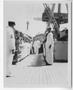 Primary view of [Captain Chester W. Nimitz Walking Between Two Rows of Enlisted U.S. Navy Men]