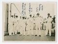 Primary view of [Chester W. Nimitz and Naval Officers on the U.S.S. Augusta]