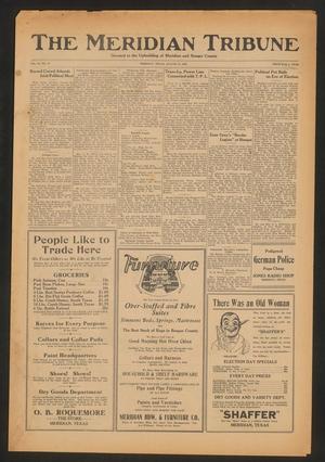 Primary view of object titled 'The Meridian Tribune (Meridian, Tex.), Vol. 36, No. 13, Ed. 1 Friday, August 22, 1930'.