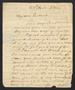 Letter: [Letter from Elizabeth Upshur Teackle to her husband, Littleton D. Te…