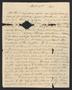 Letter: [Letter from Elizabeth Upshur Teackle to her daughter, Elizabeth Ann …