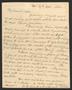 Thumbnail image of item number 1 in: '[Letter from Elizabeth Upshur Teackle to her daughter, Elizabeth Ann Upshur Teackle, November 19, 1816]'.