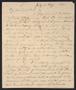Primary view of [Letter from Elizabeth Upshur Teackle to her daughter, Elizabeth Ann Upshur Teackle, July 21, 1817]