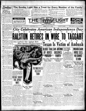 Primary view of object titled 'The San Antonio Light (San Antonio, Tex.), Vol. 44, No. 167, Ed. 1 Friday, July 4, 1924'.