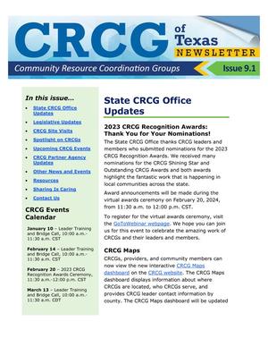 CRCG Newsletter, Number 9.1, January 2024
