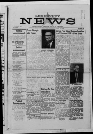 Primary view of object titled 'Lee County News (Giddings, Tex.), Vol. 77, No. 15, Ed. 1 Thursday, March 24, 1966'.