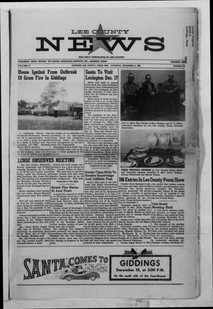 Primary view of object titled 'Lee County News (Giddings, Tex.), Vol. 77, No. 58, Ed. 1 Saturday, December 3, 1966'.