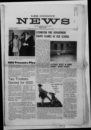 Primary view of object titled 'Lee County News (Giddings, Tex.), Vol. 78, No. 19, Ed. 1 Wednesday, April 5, 1967'.