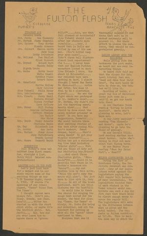 Primary view of object titled 'The Fulton Flash (Cleburne, Tex.), No. 2, Ed. 1 Monday, March 26, 1962'.