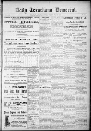 Primary view of object titled 'Daily Texarkana Democrat. (Texarkana, Ark.), Vol. 8, No. 301, Ed. 1 Saturday, July 23, 1892'.