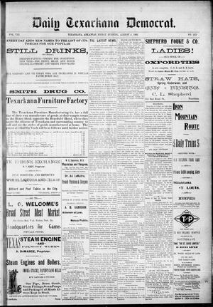 Primary view of object titled 'Daily Texarkana Democrat. (Texarkana, Ark.), Vol. 8, No. 312, Ed. 1 Friday, August 5, 1892'.