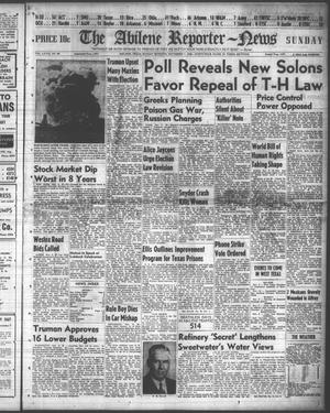 Primary view of object titled 'The Abilene Reporter-News (Abilene, Tex.), Vol. 68, No. 89, Ed. 1 Sunday, November 7, 1948'.