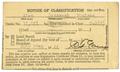 Thumbnail image of item number 1 in: '[Selective Service Notice of Classification: Alan Raisbeck Paulson, July 27, 1944]'.