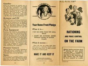 Primary view of object titled '[Rationing on the Farm]'.