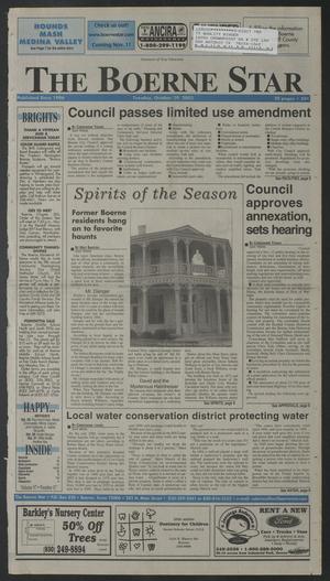 Primary view of The Boerne Star (Boerne, Tex.), Vol. 97, No. 87, Ed. 1 Tuesday, October 29, 2002