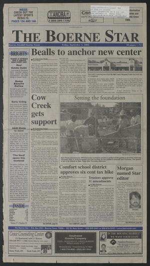 Primary view of The Boerne Star (Boerne, Tex.), Vol. 97, No. 99, Ed. 1 Friday, September 5, 2003