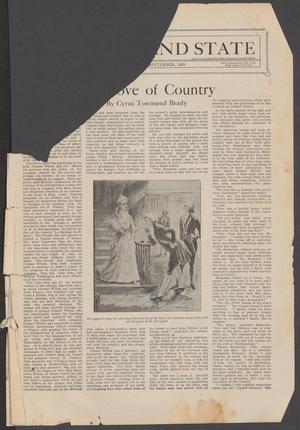 Primary view of object titled 'The Home and State (Dallas, Tex.), Vol. [4], No. [5], Ed. 1, September 1905'.