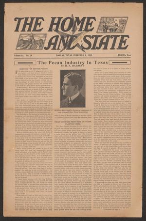 The Home and State (Dallas, Tex.), Vol. 14, No. 29, Ed. 1 Saturday, February 1, 1913