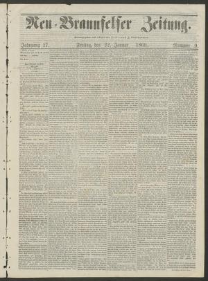 Primary view of Neu-Braunfelser Zeitung. (New Braunfels, Tex.), Vol. 17, No. 9, Ed. 1 Friday, January 22, 1869