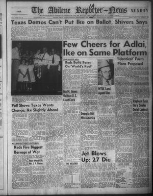 Primary view of object titled 'The Abilene Reporter-News (Abilene, Tex.), Vol. 72, No. 82, Ed. 1 Sunday, September 7, 1952'.