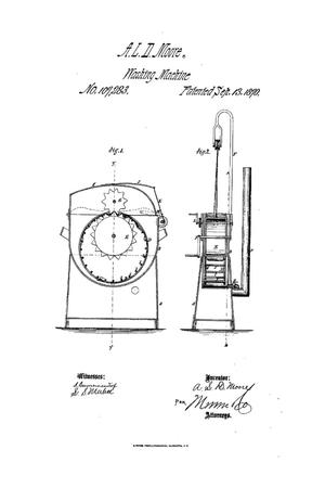 Primary view of object titled 'Improved Washing-Machine.'.