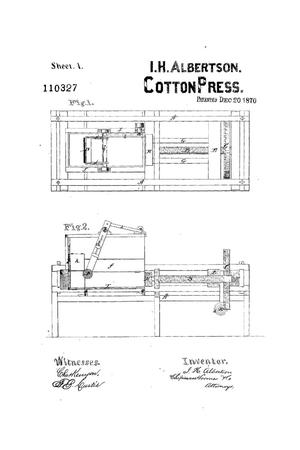 Primary view of Improvement in Combined Lint-Room and Cotton-Presses.