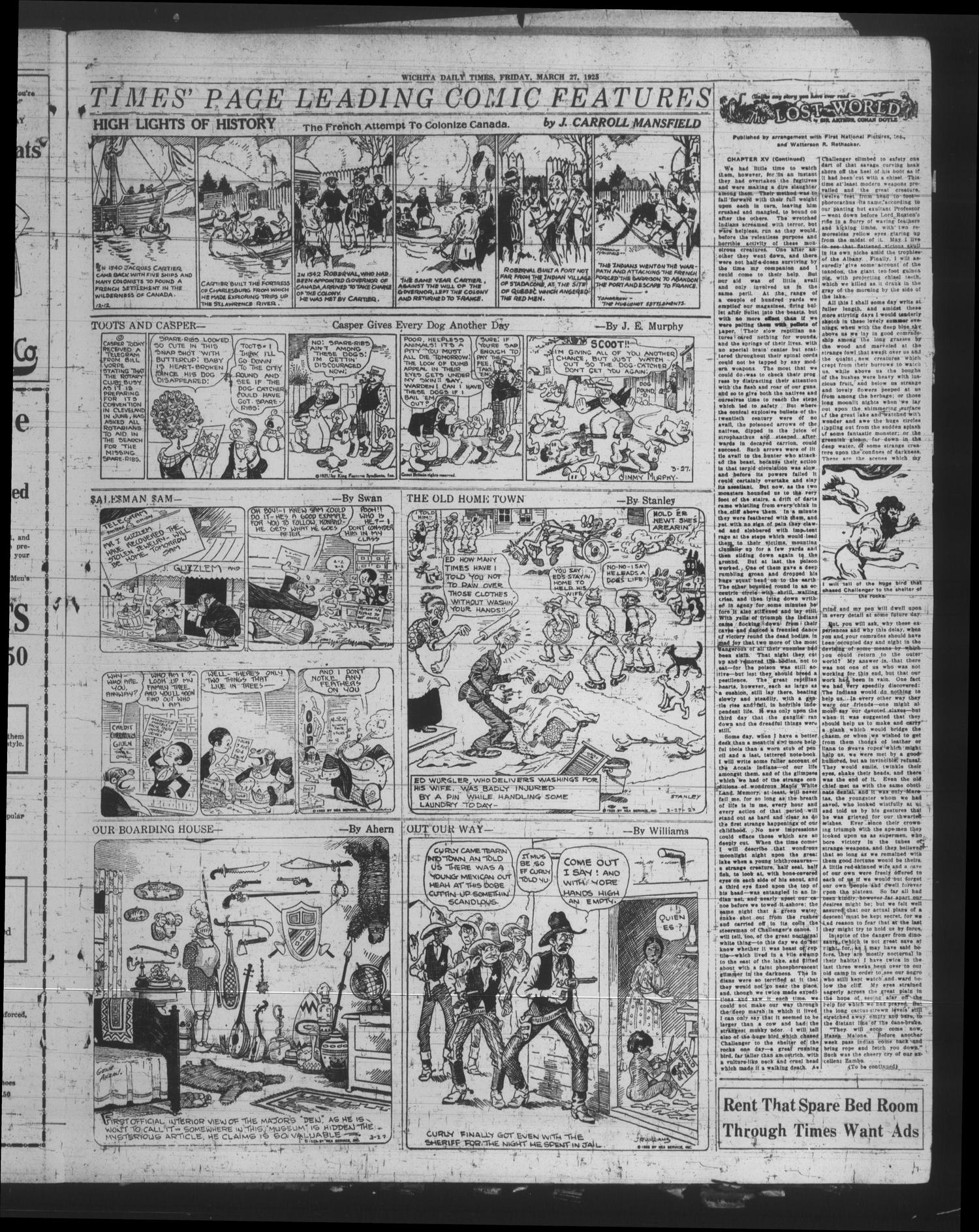 Wichita Daily Times (Wichita Falls, Tex.), Vol. 18, No. 318, Ed. 1 Friday, March 27, 1925
                                                
                                                    [Sequence #]: 11 of 20
                                                