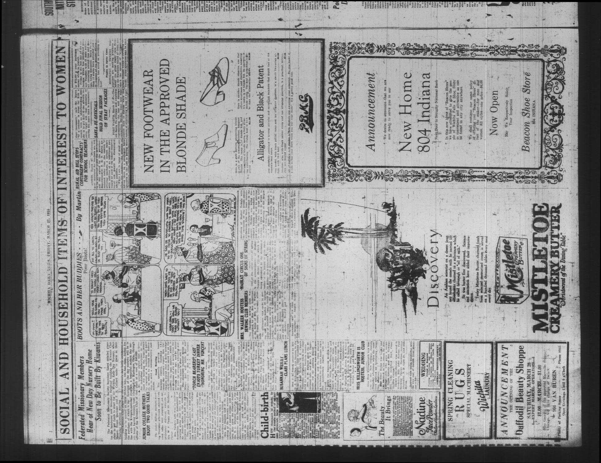 Wichita Daily Times (Wichita Falls, Tex.), Vol. 18, No. 318, Ed. 1 Friday, March 27, 1925
                                                
                                                    [Sequence #]: 4 of 20
                                                