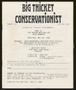 Journal/Magazine/Newsletter: Big Thicket Conservationist, Number 23, Spring 1988