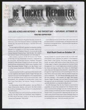 Primary view of object titled 'Big Thicket Reporter, Number 89, September-October 2007'.