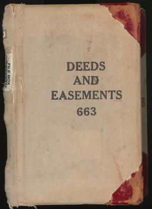 Primary view of object titled 'Travis County Deed Records: Deed Record 663 - Deeds and Easements'.