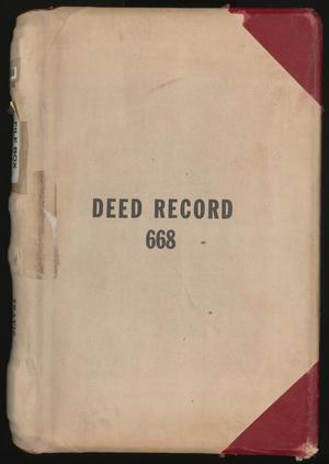 Travis County Deed Records: Deed Record 668