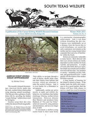 South Texas Wildlife, Volume 24, Number 4, Winter 2020-2021