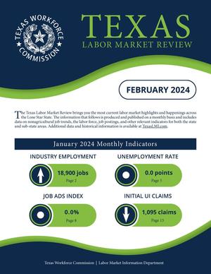 Primary view of Texas Labor Market Review, February 2024