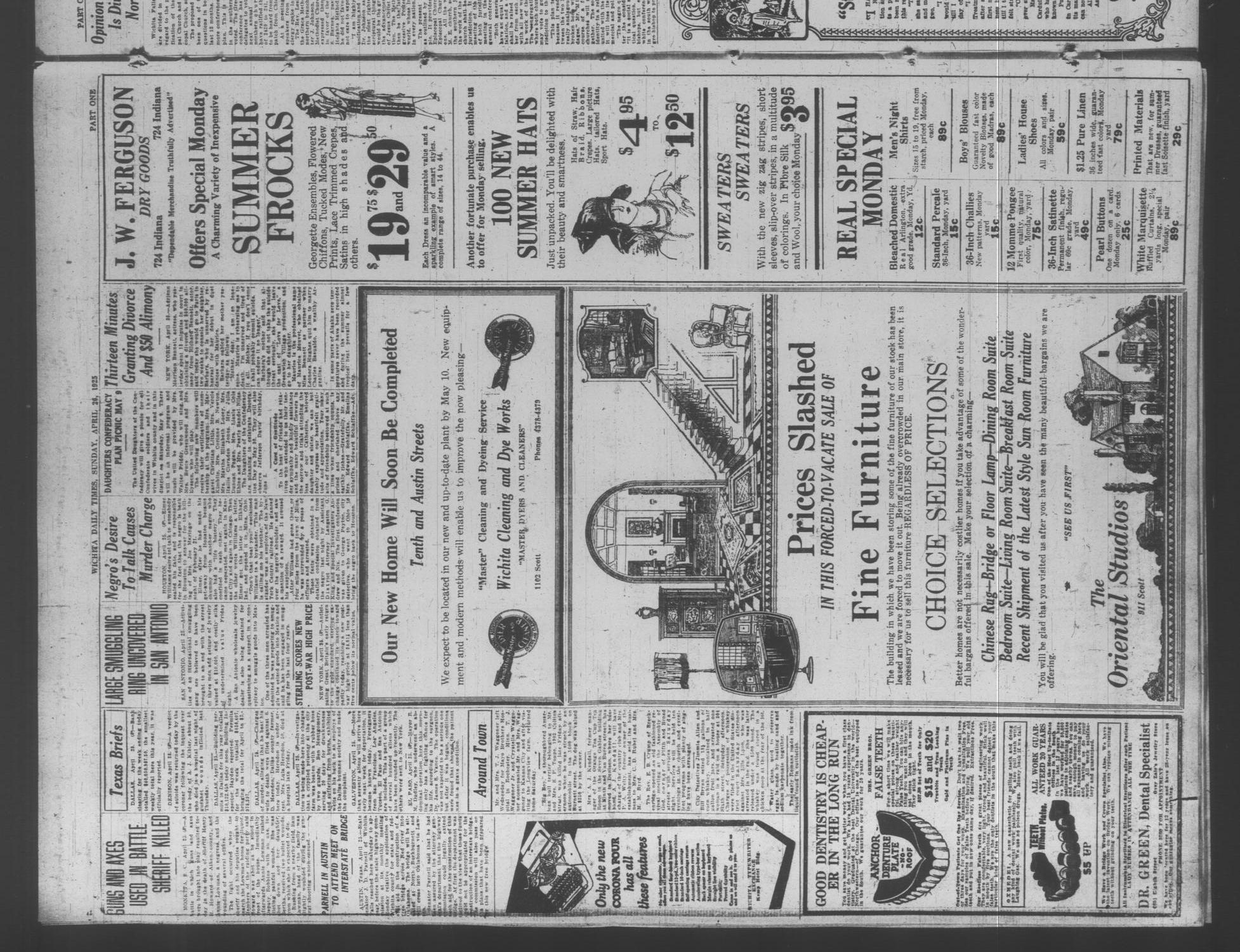 Wichita Daily Times (Wichita Falls, Tex.), Vol. 18, No. 348, Ed. 1 Sunday, April 26, 1925
                                                
                                                    [Sequence #]: 4 of 50
                                                