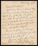 Letter: [Letter from Felix Butte to Elizabeth Kirkpatrick - October 4, 1922]