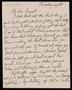 Letter: [Letter from Felix Butte to Elizabeth Kirkpatrick - October 19, 1922]