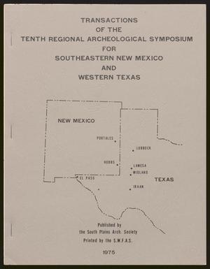 Primary view of object titled 'Transactions of the Regional Archeological Symposium for Southeastern New Mexico and Western Texas: 1974'.