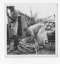 Primary view of [Sailor Lifting Ropes on Board the Evaleeta]