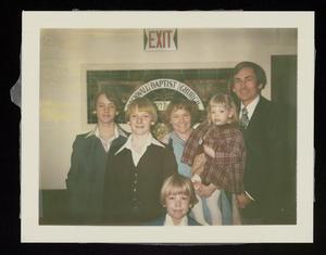 Primary view of object titled '[1976 Rockwall First Baptist Members: Family of Six #1]'.