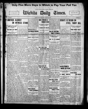 Primary view of object titled 'Wichita Daily Times. (Wichita Falls, Tex.), Vol. 5, No. 220, Ed. 1 Friday, January 26, 1912'.