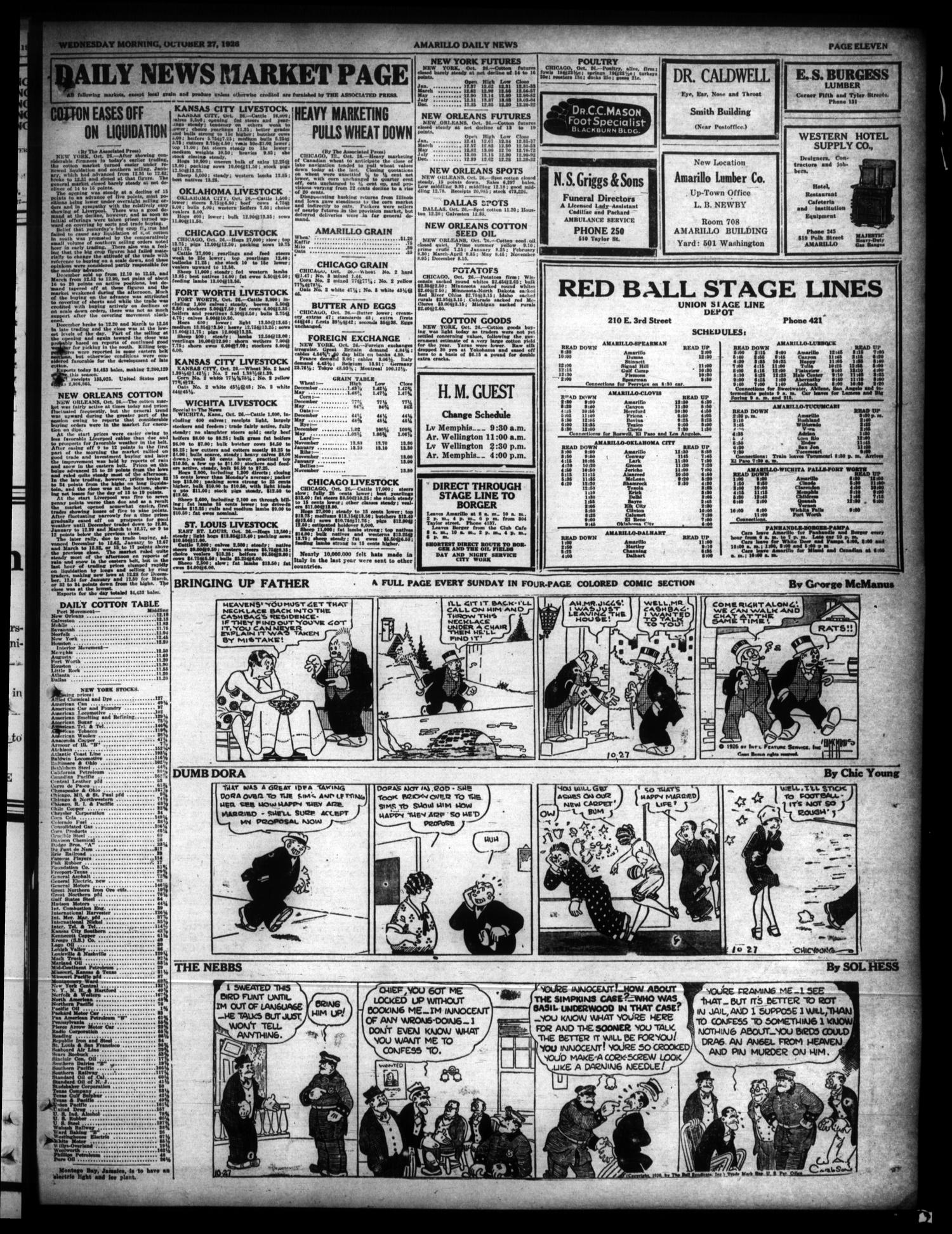 Amarillo Daily News (Amarillo, Tex.), Vol. 17, No. 296, Ed. 1 Wednesday, October 27, 1926
                                                
                                                    [Sequence #]: 11 of 14
                                                