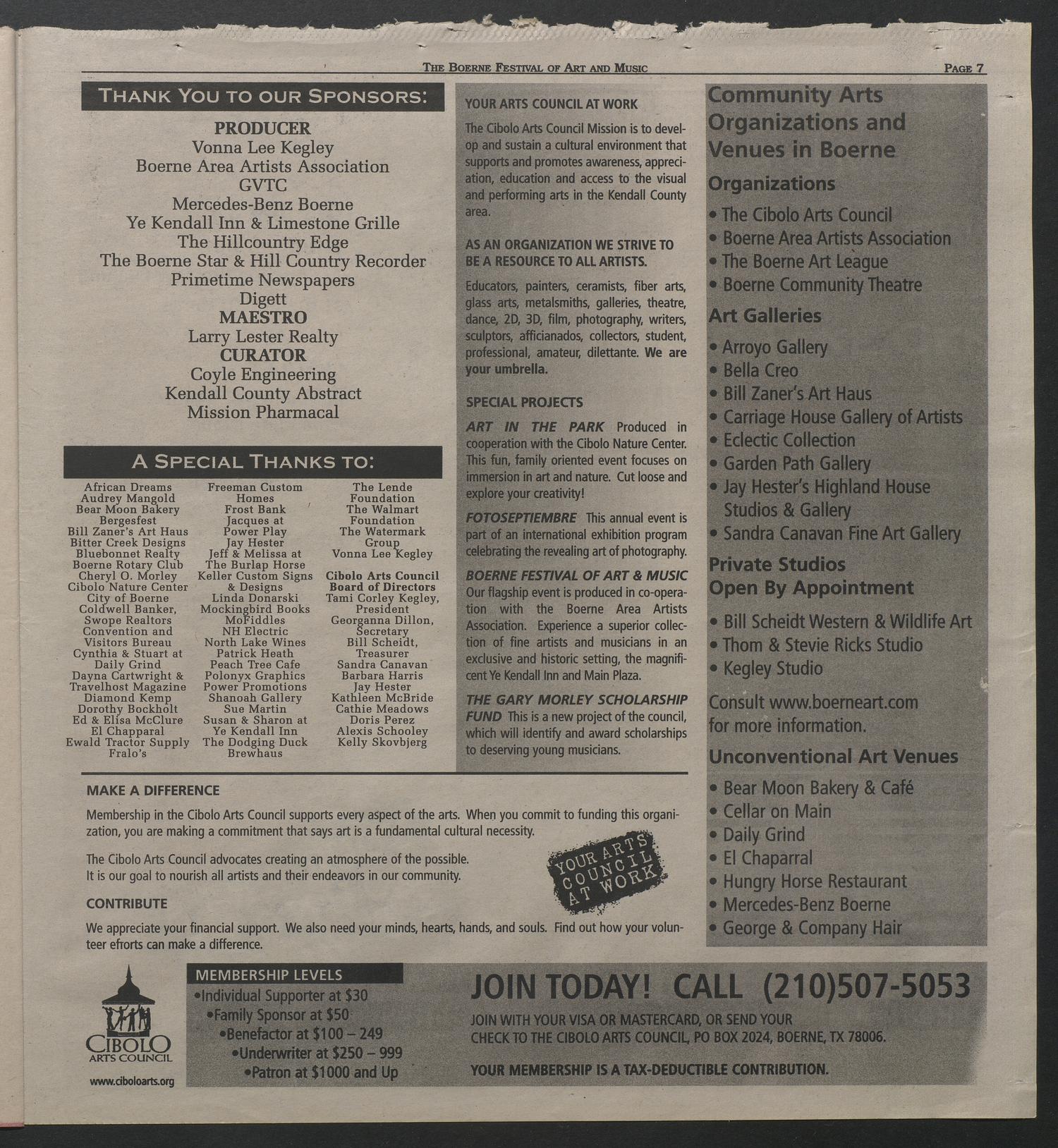 Boerne Star & Recorder (Boerne, Tex.), Vol. 99, No. 74, Ed. 1 Tuesday, October 11, 2005
                                                
                                                    [Sequence #]: 23 of 24
                                                